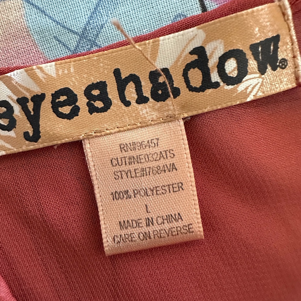 Rust/Red Sheer Spaghetti Strap Top - Picture 4 of 4